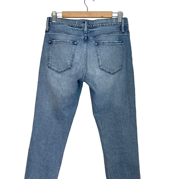 Frame Womens Le Garcon Beldon Rips Straight Leg Jeans Size 25 Distressed - Picture 4 of 12